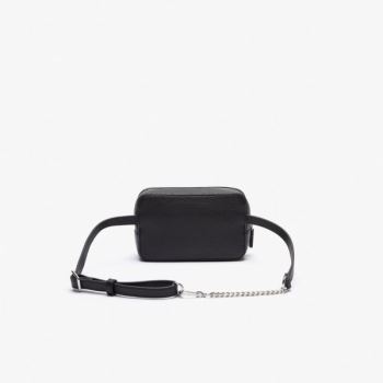 Lacoste Croco Crew Embossed Logo Grained Leather Belt Bag Dámské - Taška Černé | CZ-UjilIq